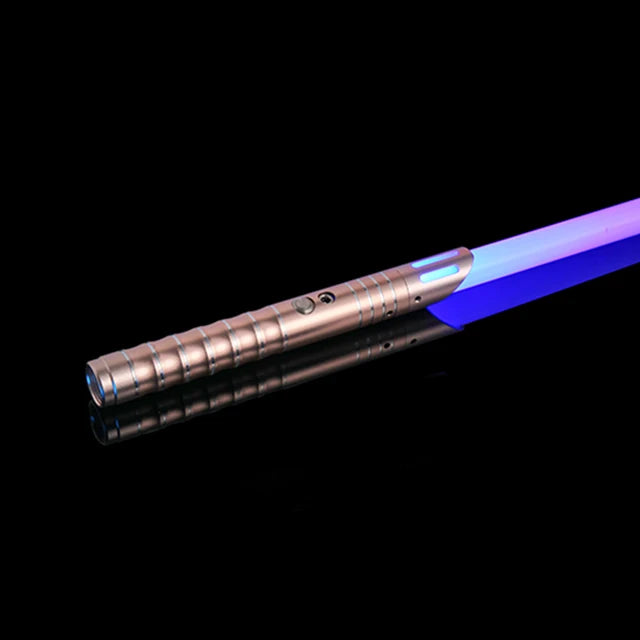Doodad Co. LED Lightsaber Toy — RGB Color-Changing, Metal Handle