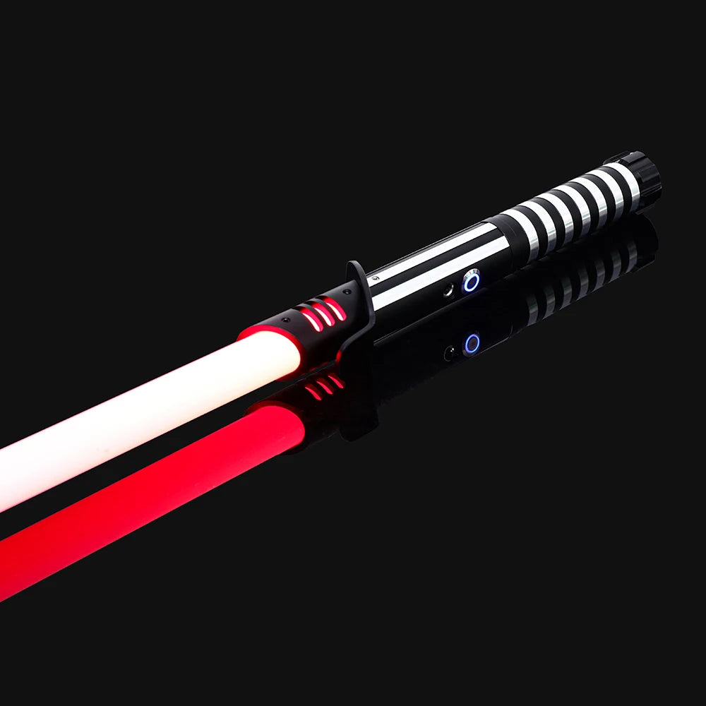 Doodad Co. LED Lightsaber Toy — RGB Color-Changing, Metal Handle
