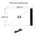 Doodad Co. LED Tracing Light Pad — 3-Level Dimmable, Drawing Board