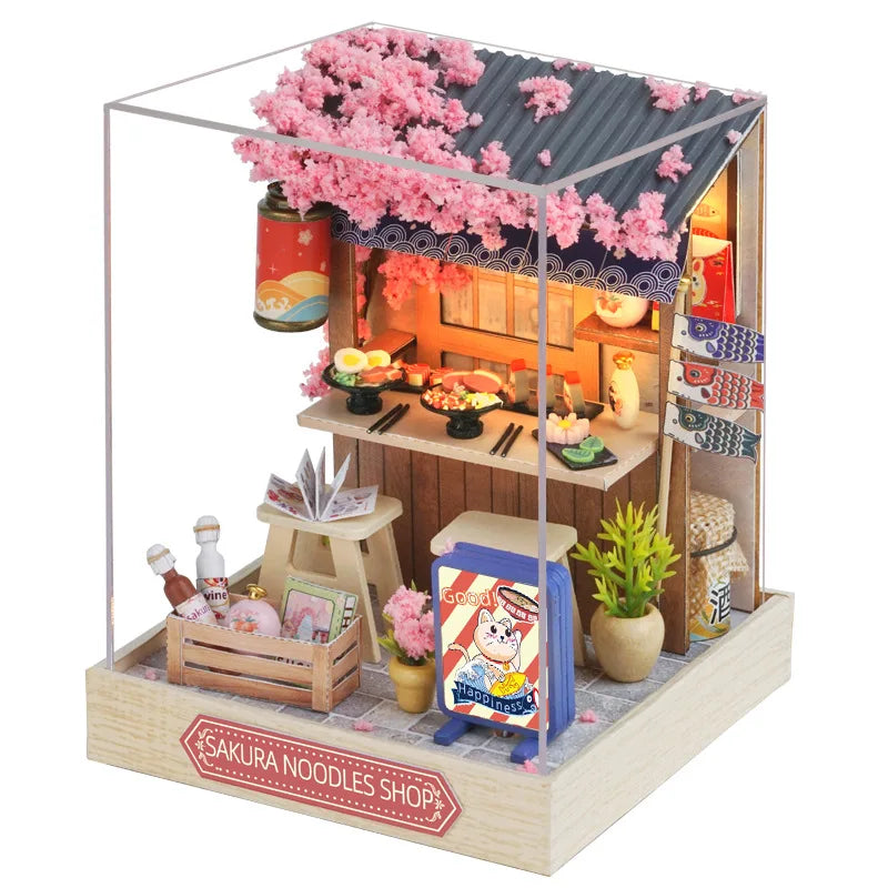 Doodad Co. DIY Dollhouse Kit — 3D Wooden Puzzle, Miniature Build