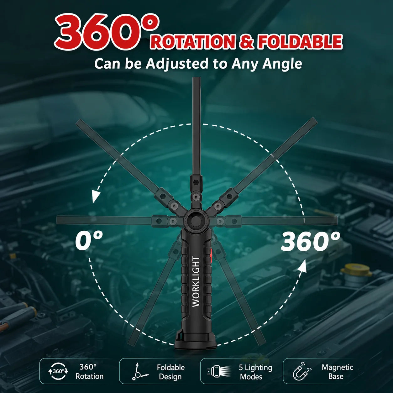 Doodad Co. Magnetic Rechargeable Work Light