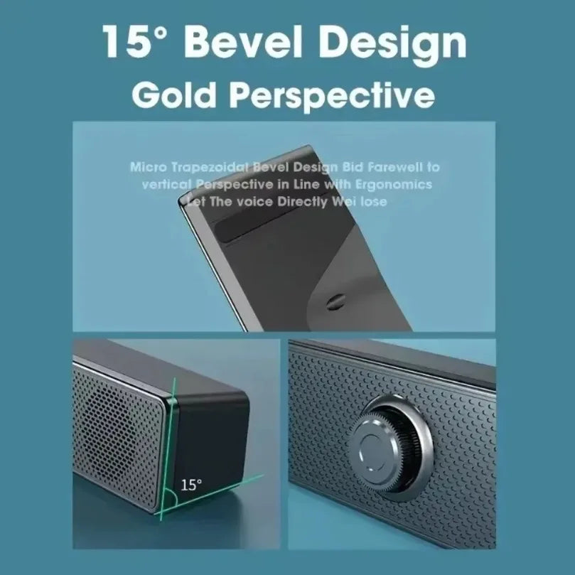 Doodad Co. Bluetooth Soundbar — 3D Surround Sound, Built-In Subwoofer