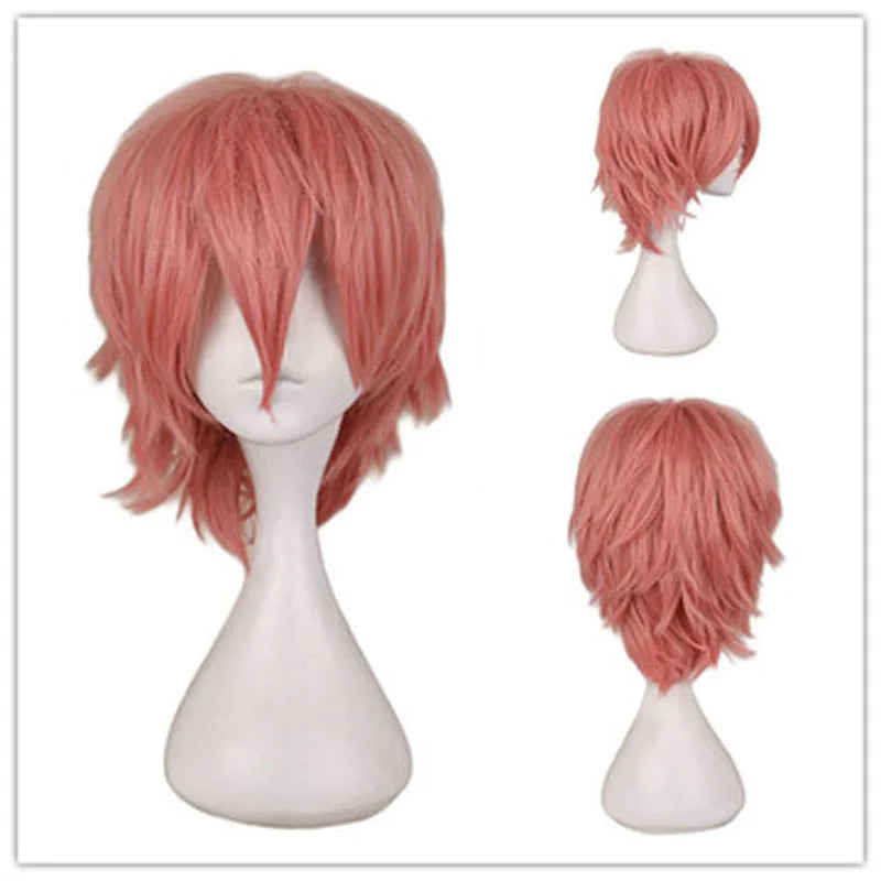 Doodad Co. Cosplay Costume Wig — Heat-Resistant Fiber, 12-Inch Anime Style