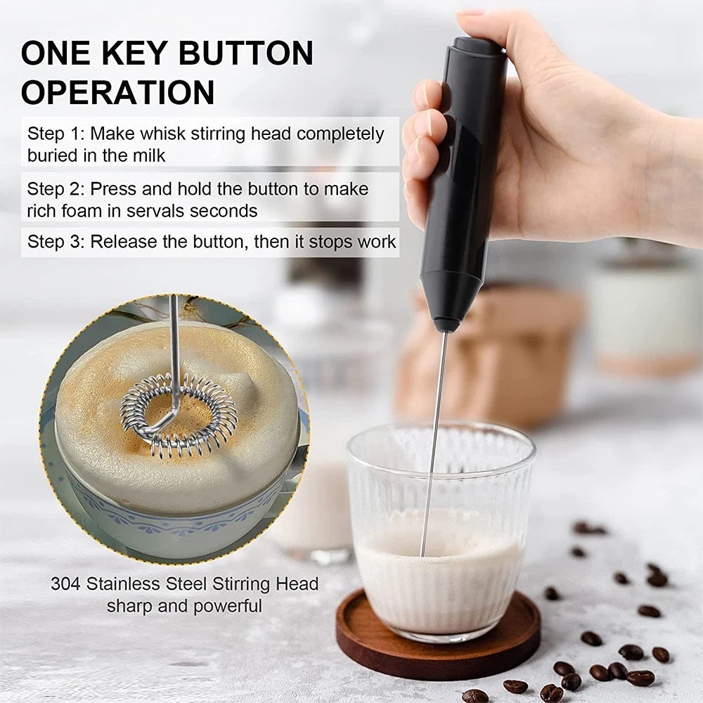 Doodad Co. Milk Frother — Rechargeable, With Stand