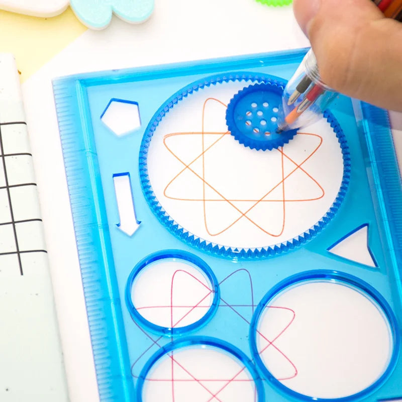 Doodad Co. Spirograph Drawing Set — Educational, Multiple Stencils