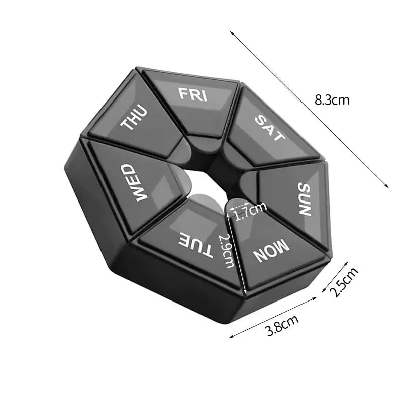 Doodad Co. 7-Day Travel Pill Organizer (2pc)