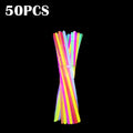 Doodad Co. Glow Stick Necklaces & Bracelets — Multicolor Neon Glow, Bulk Party Pack