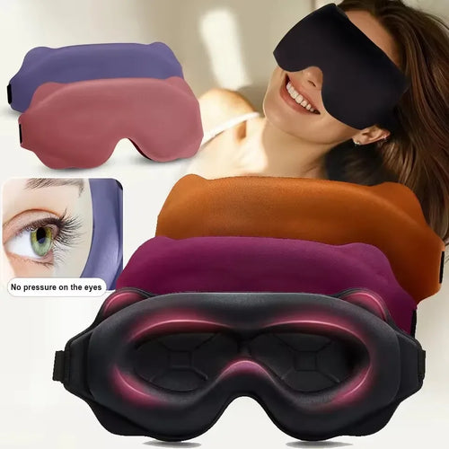 Doodad Co. 3D Contoured Sleep Mask — Blocks Light, Eye Cup Design