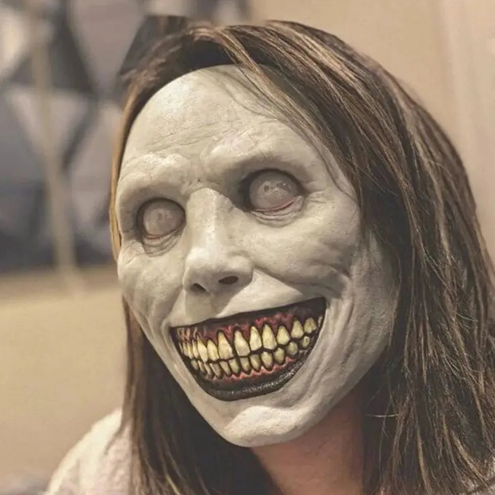 Doodad Co. Horror Full-Face Mask — Realistic Spooky Detail, Haunted House Ready