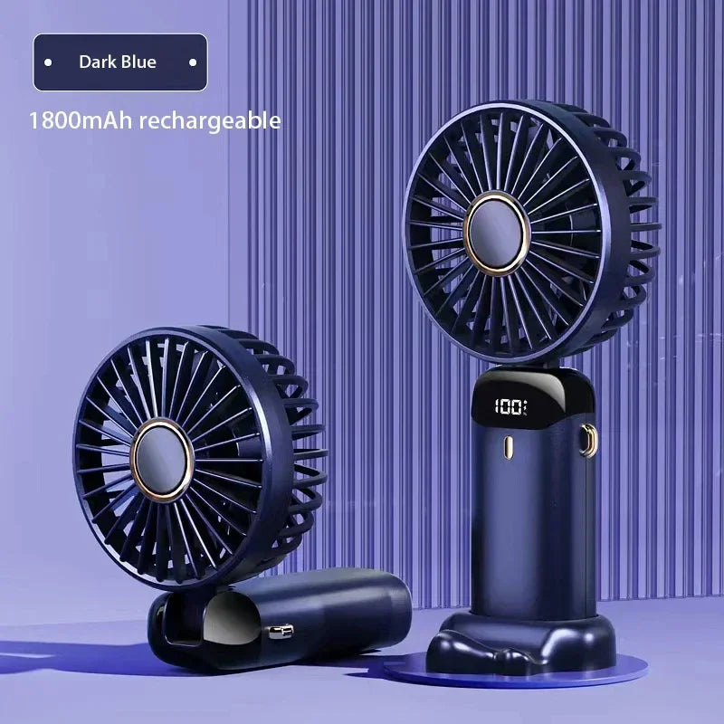 Doodad Co. Portable Neck Fan — 5-Speed, USB Rechargeable