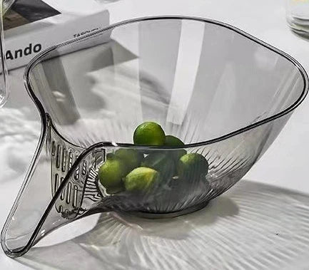 Doodad Co. Dry-Wet Drain Rack — Dual Compartment, Sink Filter Basket