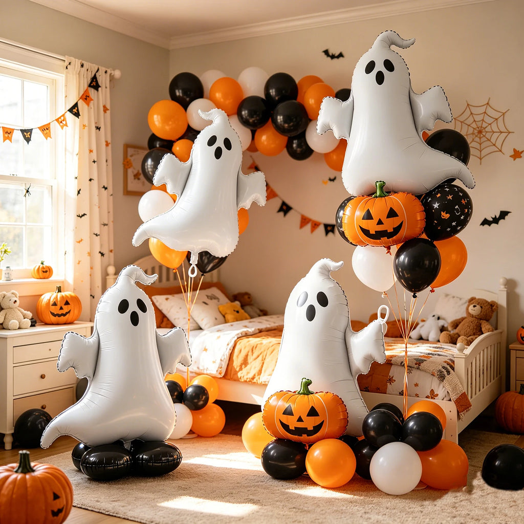 Doodad Co. Haunted House Foil Balloon Set — Trick-or-Treat Party Decor