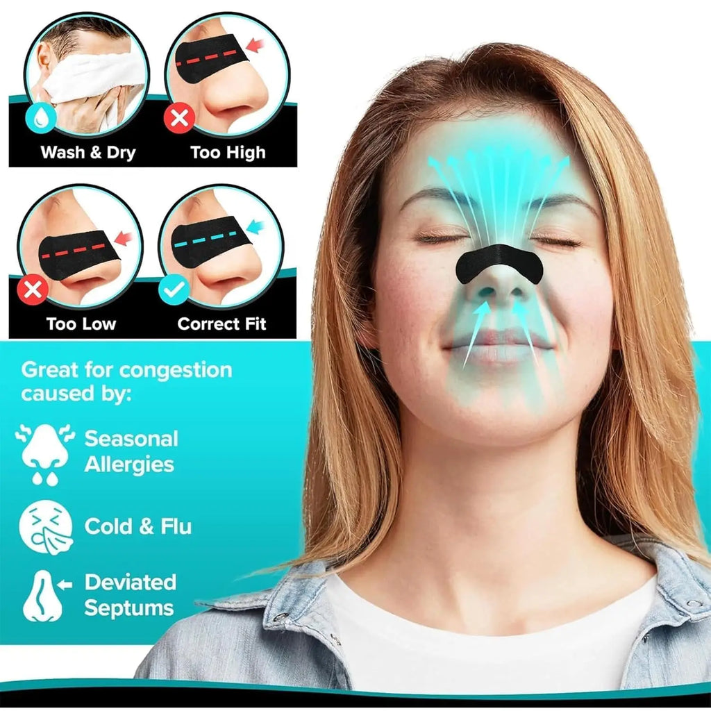 Doodad Co. Anti-Snoring Nasal Strips — Breathable, Better Sleep Support
