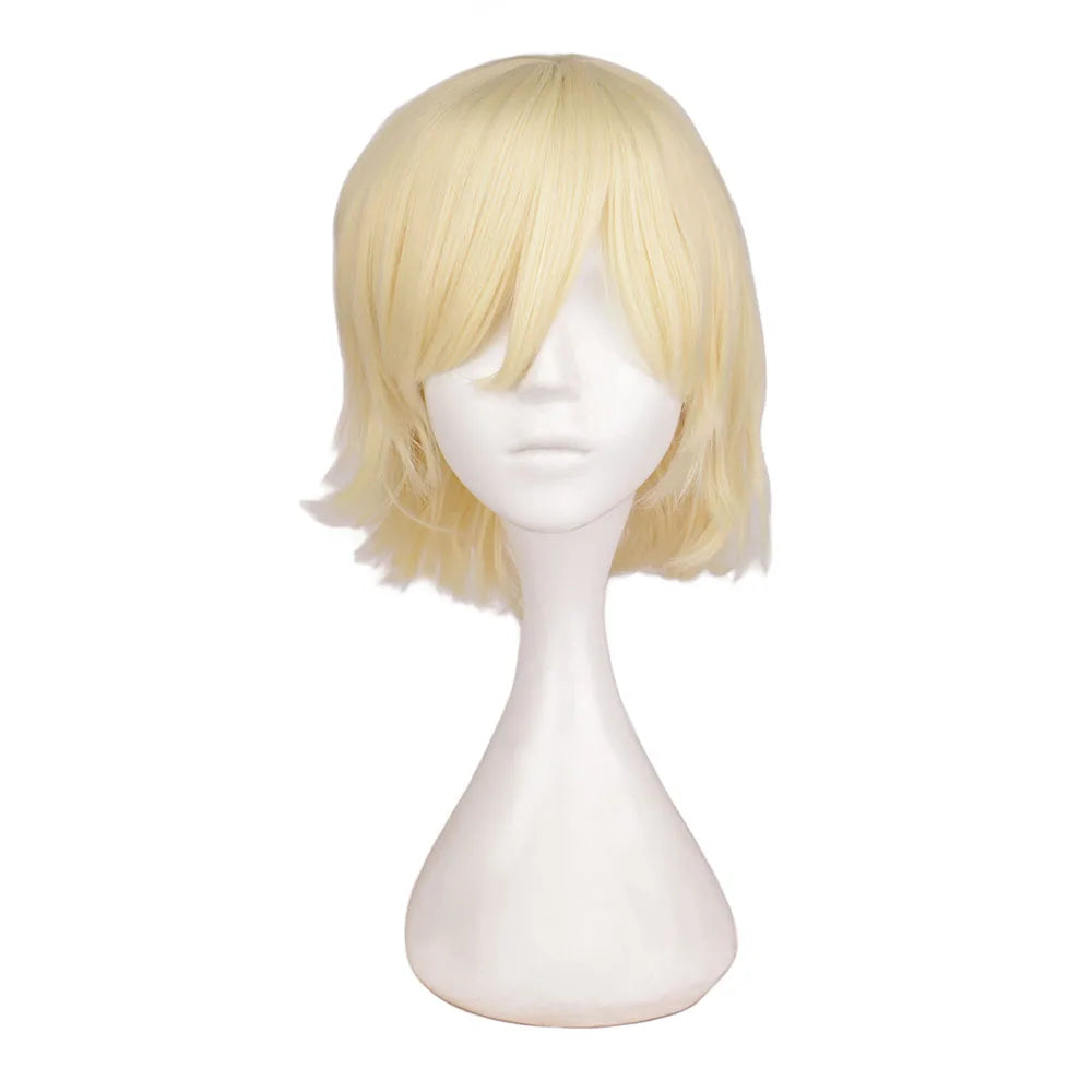 Doodad Co. Cosplay Costume Wig — Heat-Resistant Fiber, 12-Inch Anime Style