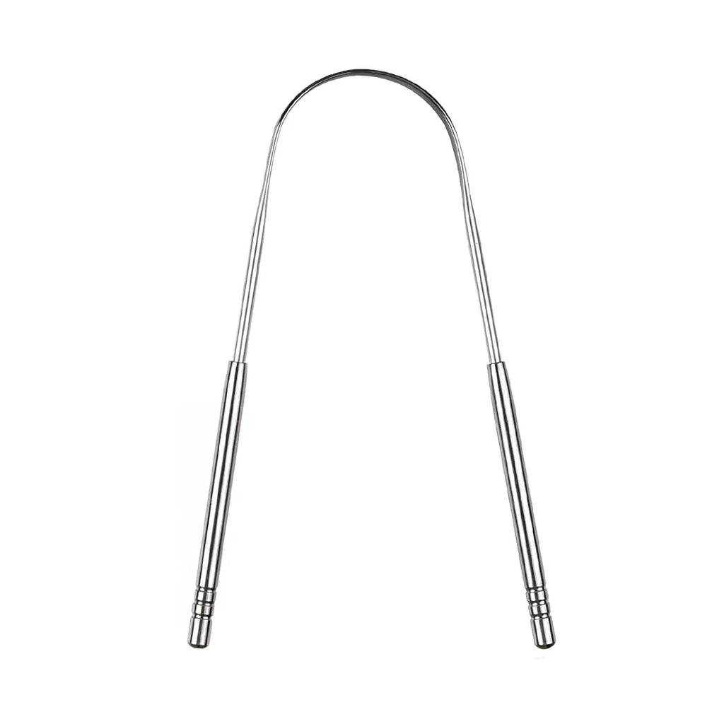 Doodad Co. Metal Tongue Scraper — Stainless Steel, Portable Design