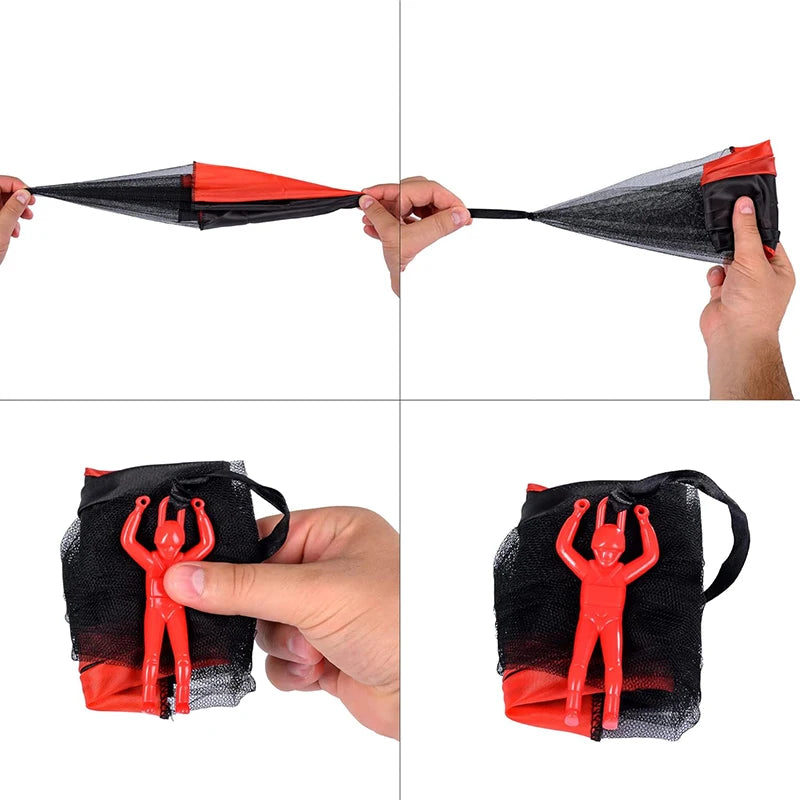 Doodad Co. Flying Parachute Toy — Tangle-Free, Outdoor Play