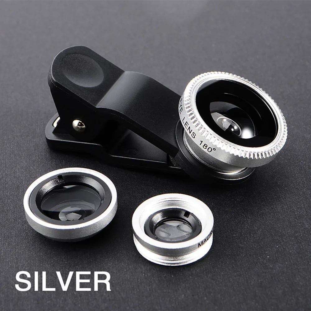 Doodad Co. Phone Camera Lens Kit — 3-in-1, Clip-On Design