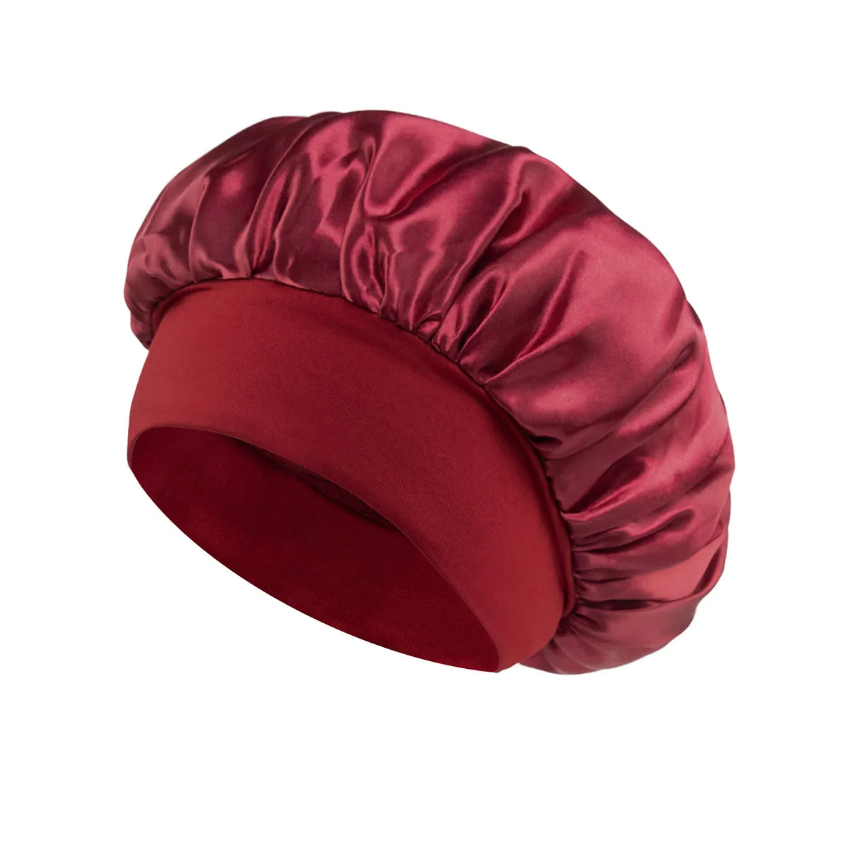Doodad Co. Satin Sleep Bonnet — Silk-Lined, Large Fit