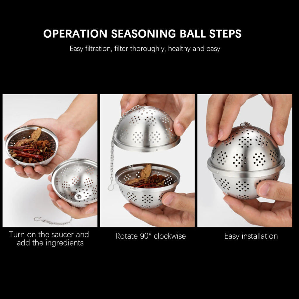 Doodad Co. Mesh Tea Infuser Ball — Stainless Steel, Multi-Use Filter