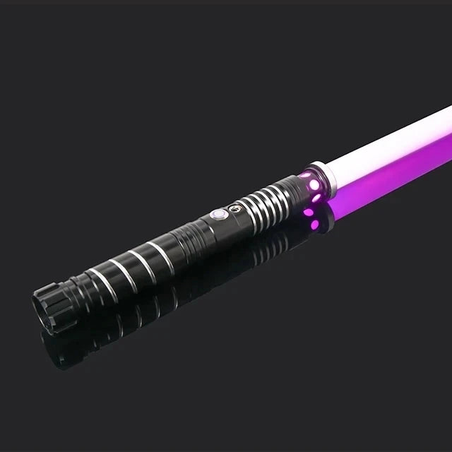 Doodad Co. LED Lightsaber Toy — RGB Color-Changing, Metal Handle