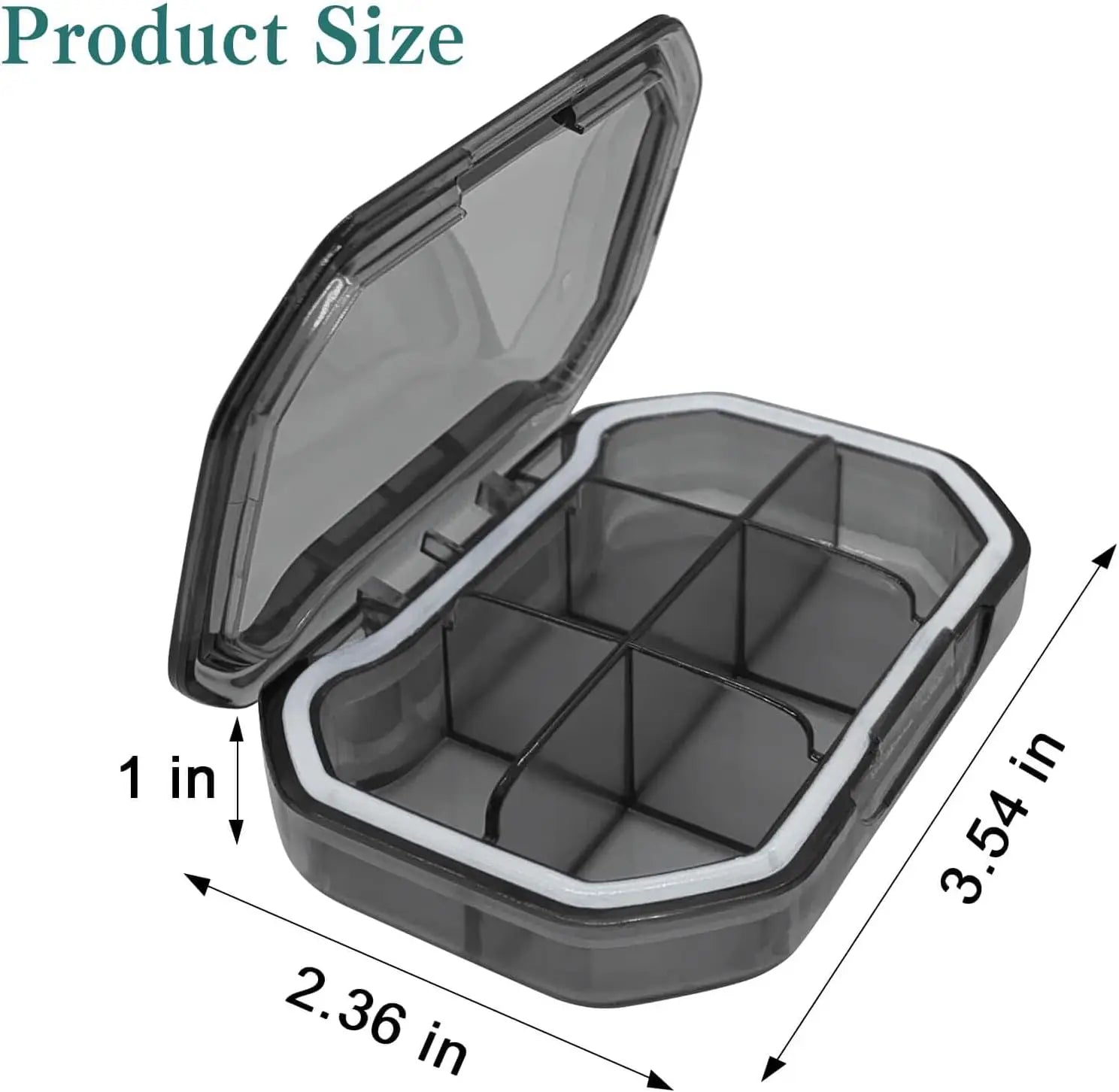 Doodad Co. 7-Day Travel Pill Organizer (2pc)