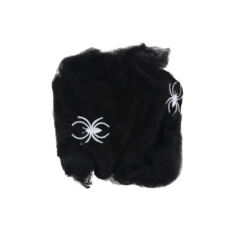 Doodad Co. Stretchy Spider Web Decoration — Instant Cobweb Effect, Haunted House Ready