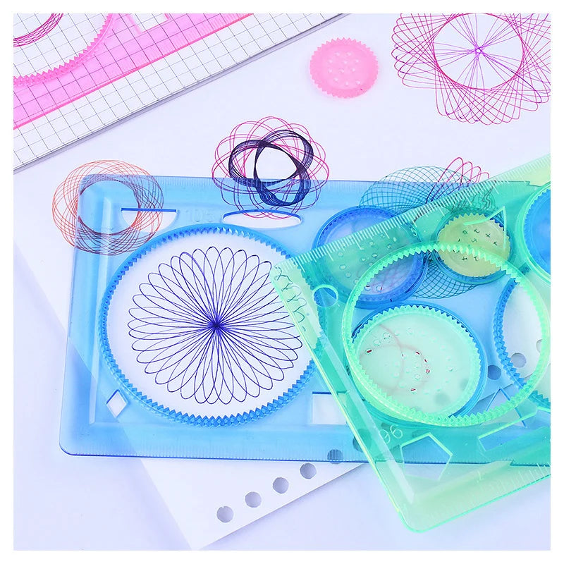 Doodad Co. Spirograph Drawing Set — Educational, Multiple Stencils