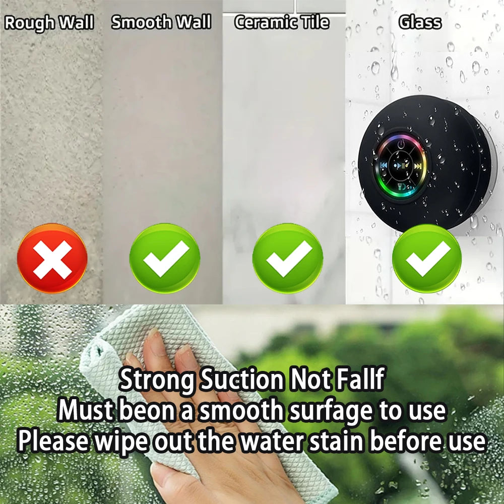 Doodad Co. Suction Cup Shower Speaker