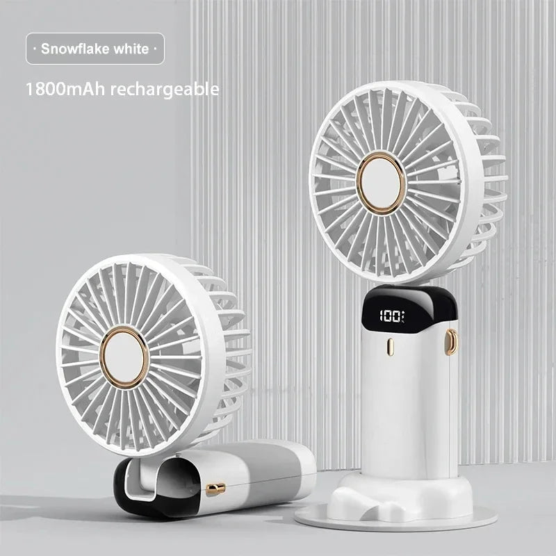 Doodad Co. Portable Neck Fan — 5-Speed, USB Rechargeable