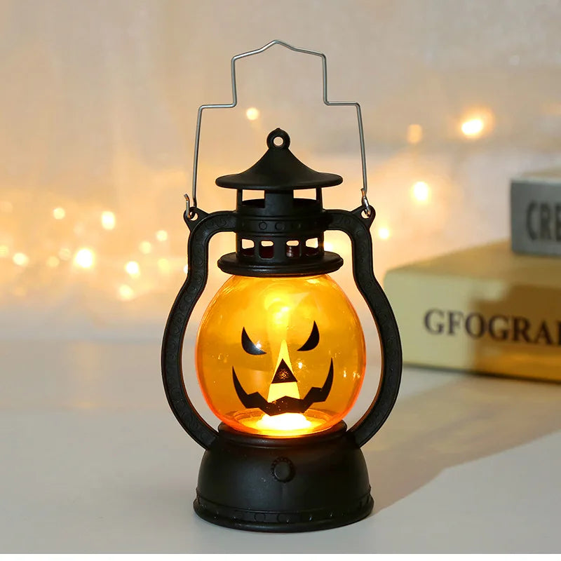 Doodad Co. LED Pumpkin Lantern — Hanging Jack-O-Lantern Accent Light