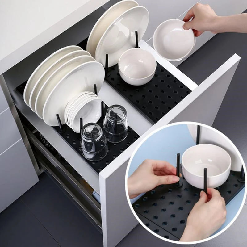 Doodad Co. Telescopic Dish Rack — Adjustable, Drainage Design