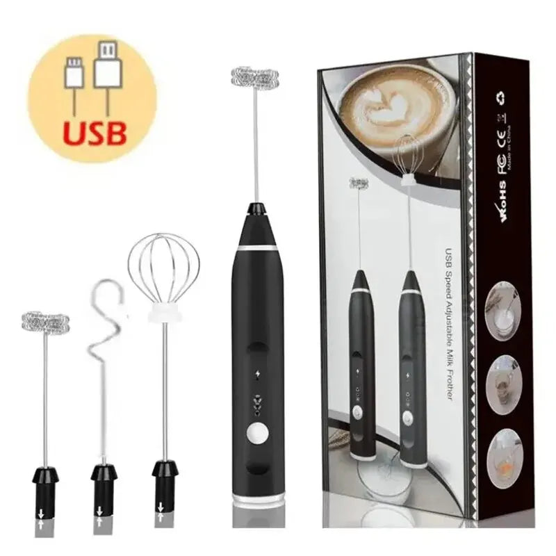Doodad Co. Handheld Milk Frother — USB Rechargeable, Multi-Use Whisk