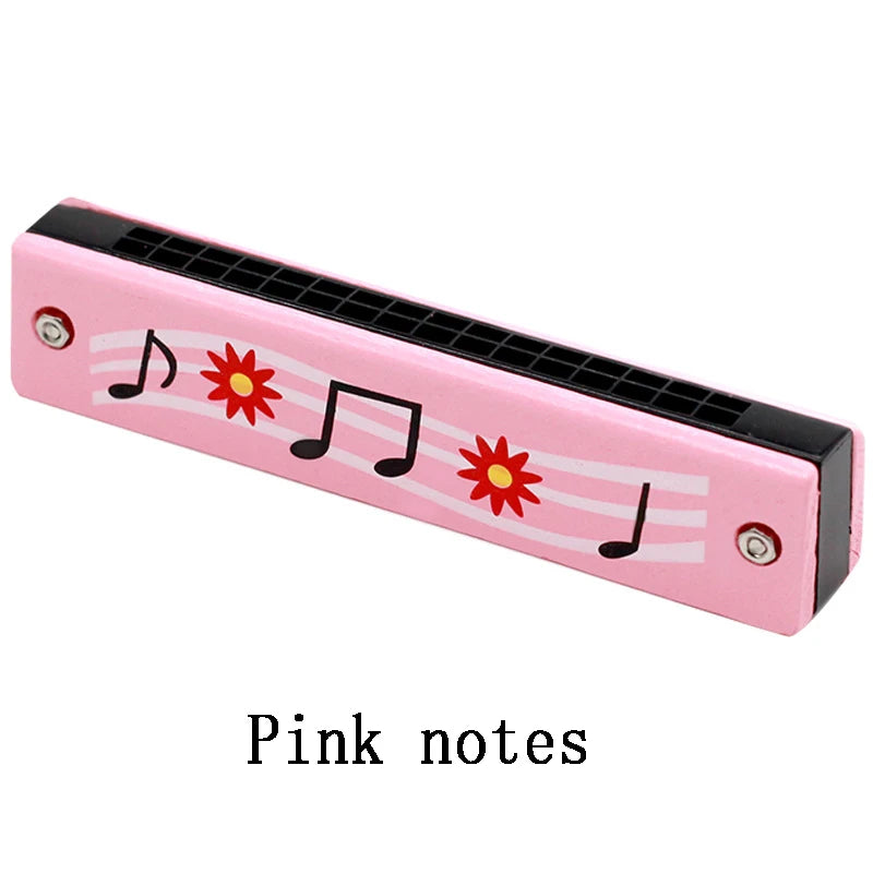 Doodad Co. Kids Wooden Harmonica — Beginner-Friendly, Musical Learning Toy