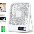 Doodad Co. Rechargeable Desk Fan — Quiet, Tilt-Adjustable, USB Portable