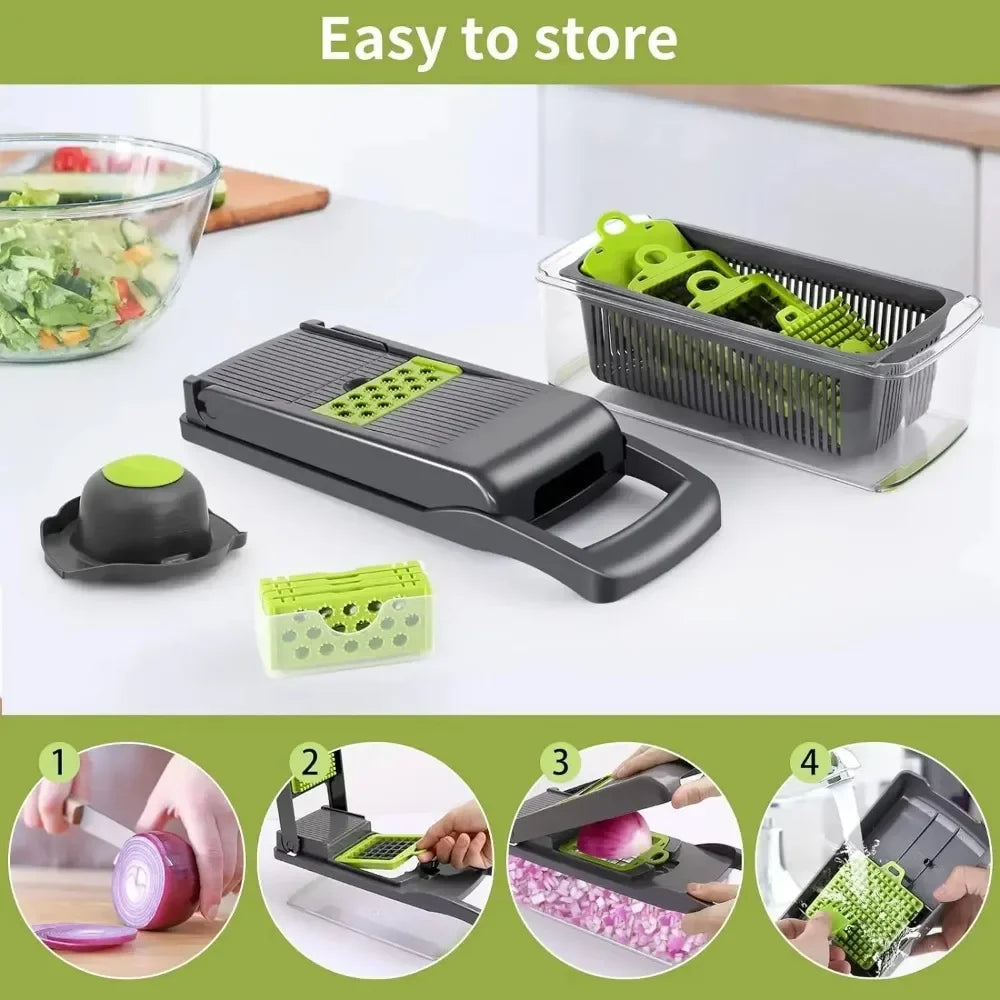 Doodad Co. 14-in-1 Multifunctional Vegetable Chopper