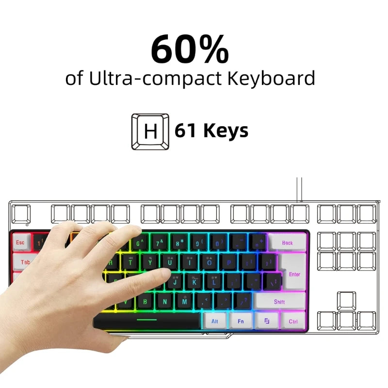 Doodad Co. RGB Gaming Keyboard — Water Resistant