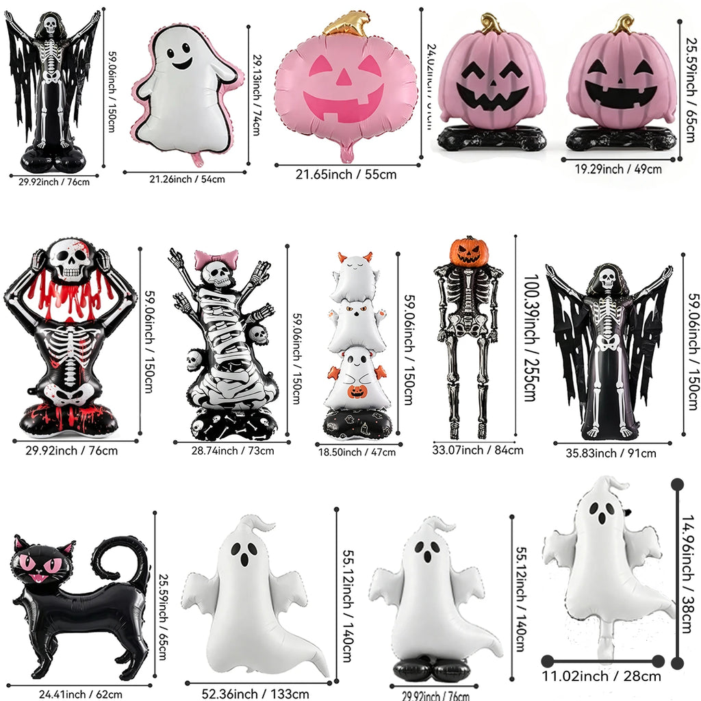 Doodad Co. Haunted House Foil Balloon Set — Trick-or-Treat Party Decor