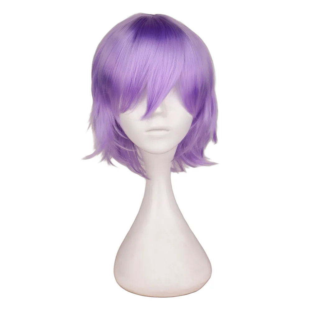 Doodad Co. Cosplay Costume Wig — Heat-Resistant Fiber, 12-Inch Anime Style