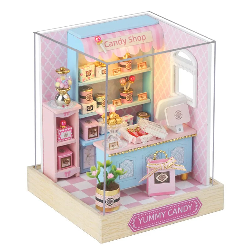Doodad Co. DIY Dollhouse Kit — 3D Wooden Puzzle, Miniature Build