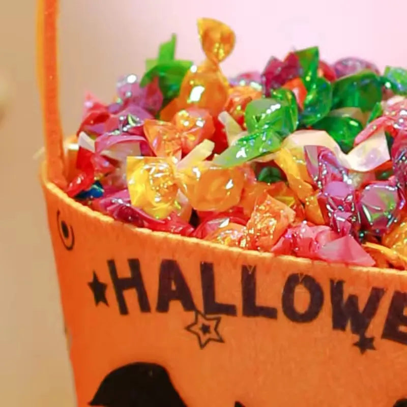 Doodad Co. Kids Trick-or-Treat Bucket Bag — Portable Candy Basket, Halloween Party Must-Have