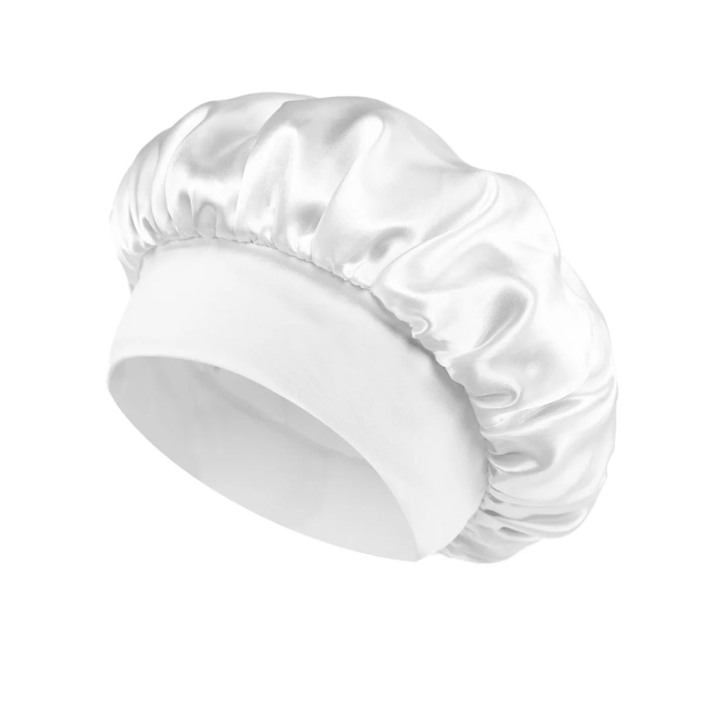 Doodad Co. Satin Sleep Bonnet — Silk-Lined, Large Fit