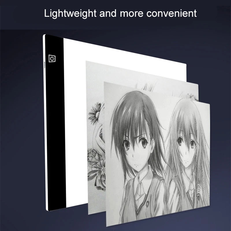 Doodad Co. LED Tracing Light Pad — 3-Level Dimmable, Drawing Board