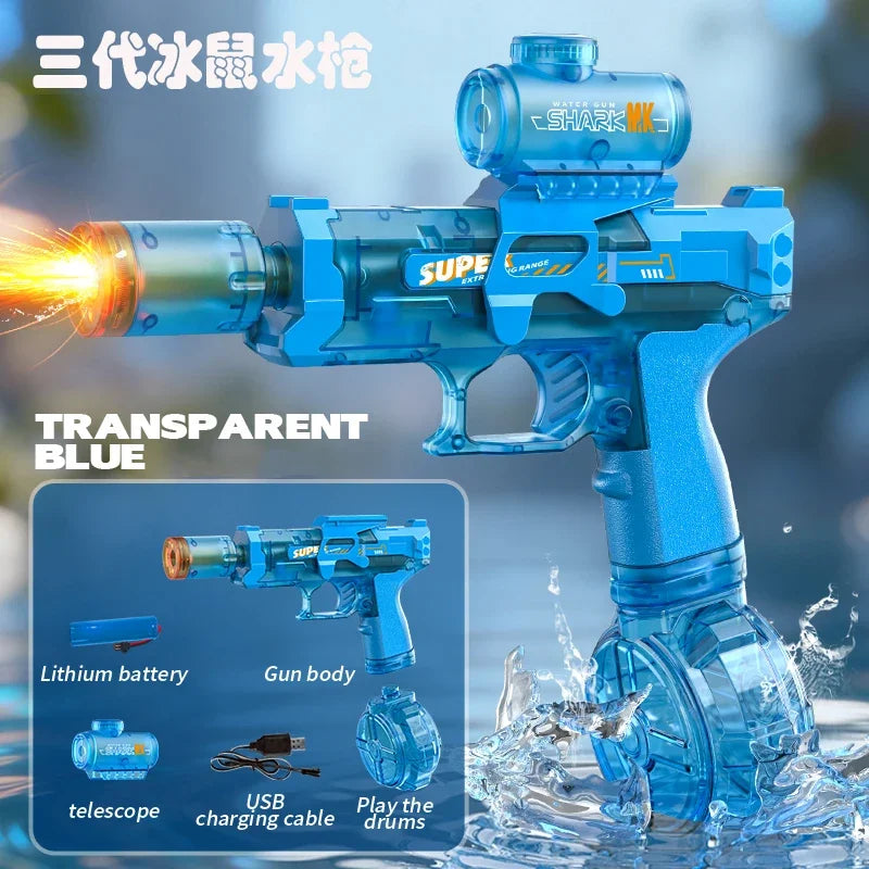 Doodad Co. Electric Water Gun — Automatic, Light-Up Effects