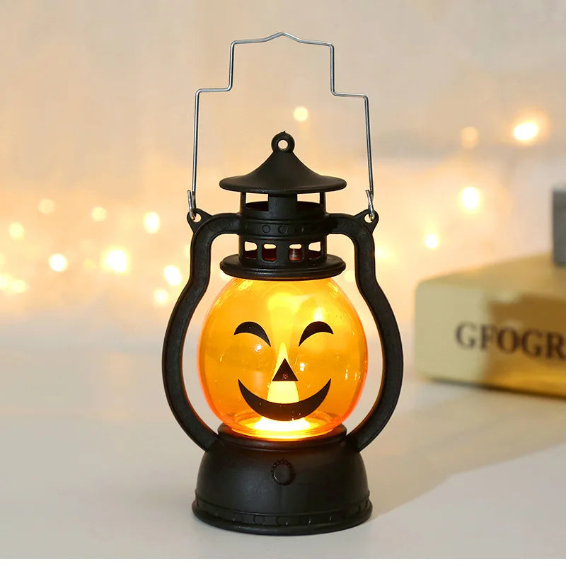 Doodad Co. LED Pumpkin Lantern — Hanging Jack-O-Lantern Accent Light