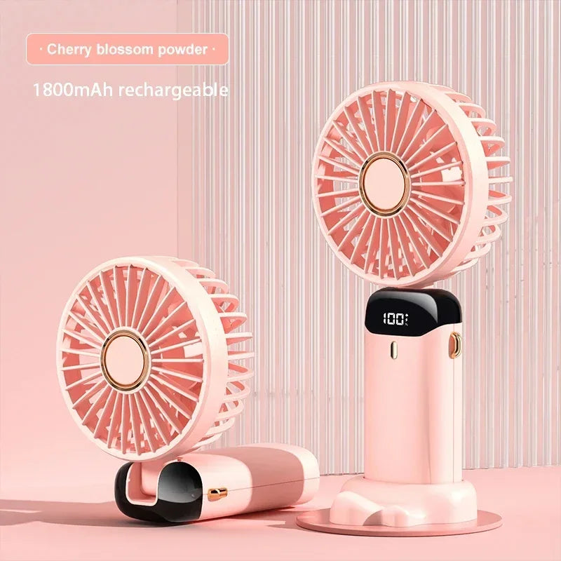 Doodad Co. Portable Neck Fan — 5-Speed, USB Rechargeable