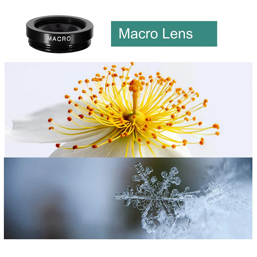 Doodad Co. Phone Camera Lens Kit — 3-in-1, Clip-On Design