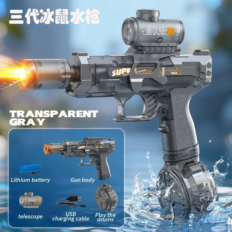 Doodad Co. Electric Water Gun — Automatic, Light-Up Effects