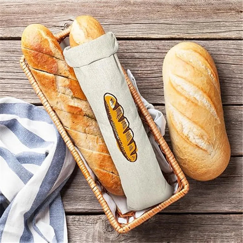 Doodad Co. Linen Bread Bags — Reusable, Washable Storage