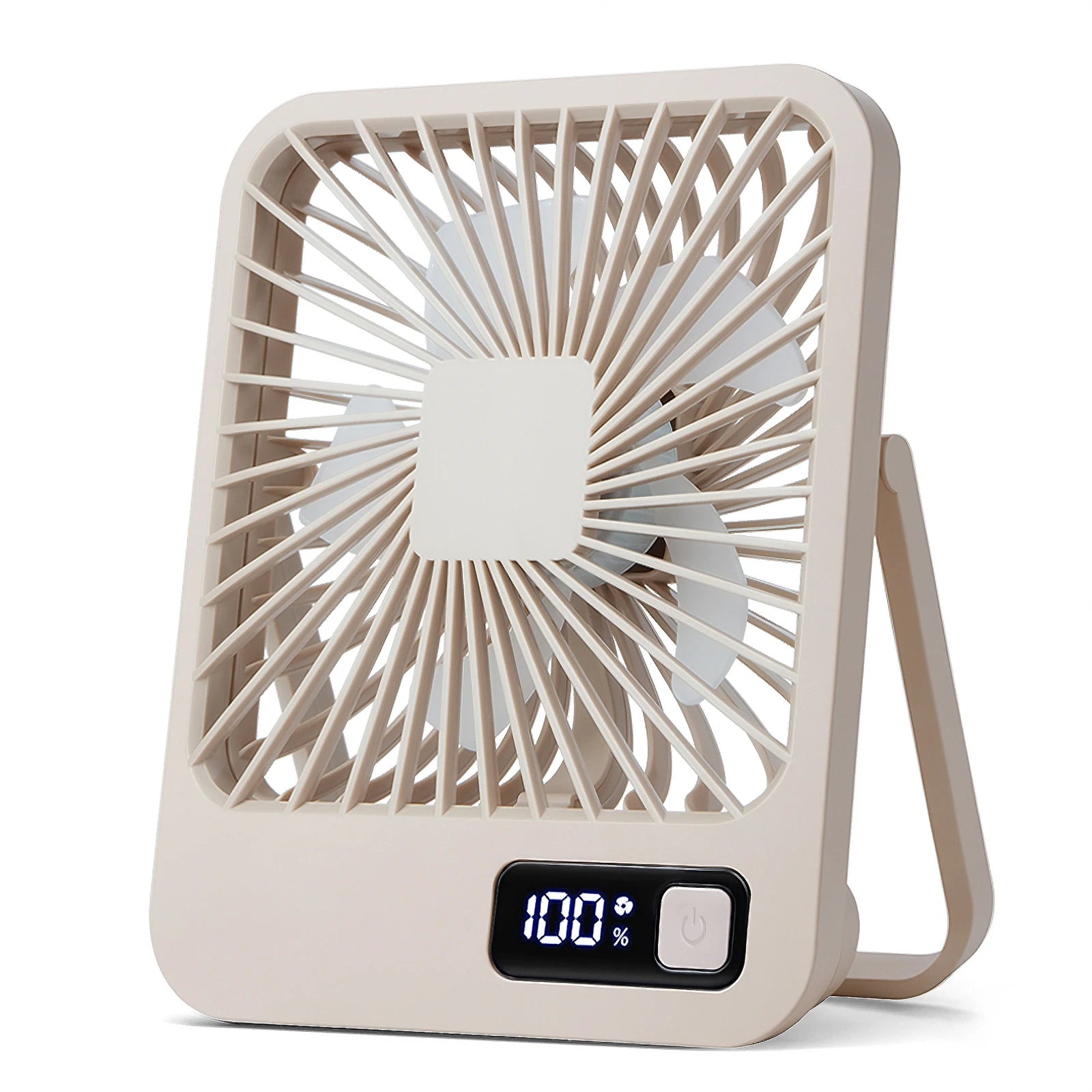 Doodad Co. Rechargeable Desk Fan — Quiet, Tilt-Adjustable, USB Portable
