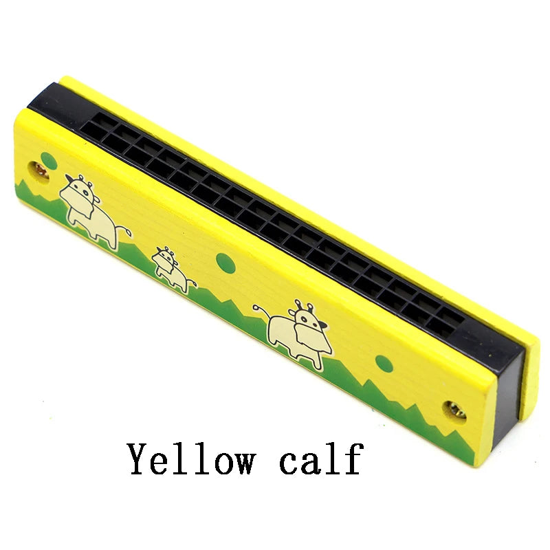 Doodad Co. Kids Wooden Harmonica — Beginner-Friendly, Musical Learning Toy